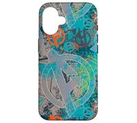 Custodia per iPhone 16 Marvel Avengers Black Widow e Iron Man fumetti