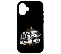 Custodia per iPhone 16 Mastering Leadership Not Just Management Crescita -