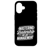 Custodia per iPhone 16 Mastering Leadership Not Just Management Crescita -