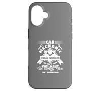 Custodia per iPhone 16 Meccanico Di Auto Umorismo Risolvere Problemi Divertente Citazione