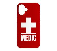Custodia per iPhone 16 Medic Cross First Aid First Responder Uniforme Tee