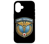 Custodia per iPhone 16 Medico di famiglia Medicina Medicina generale Medico Caduceo