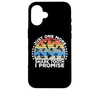 Custodia per iPhone 16 Megalodon Fossil Teeth Just One More Shark Tooth Geologist