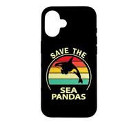 Custodia per iPhone 16 Mens Womens Killer Whale Save The Sea Pandas Orca Lover