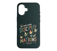 Custodia per iPhone 16 Messaggio dei discepoli dell'anatra verso della Bibbia di fede cristiana