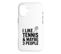 Custodia per iPhone 16 Mi piace il tennis e forse 3 persone
