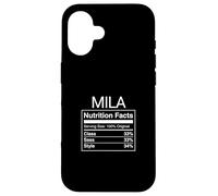 Custodia per iPhone 16 Mila Valori nutrizionali Class Sass Style Funny Name Parody