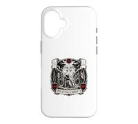 Custodia per iPhone 16 Milizia Christi In Hoc Signo Vinces Cavaliere Sfondo