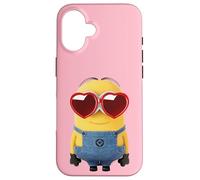 Custodia per iPhone 16 Minions Cute Bob In Love Heart Shaped Glasses Portrait