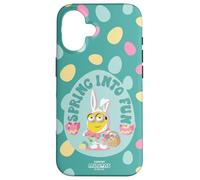 Custodia per iPhone 16 Minions Easter Spring Into Fun