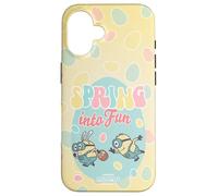Custodia per iPhone 16 Minions Easter Spring Into Fun