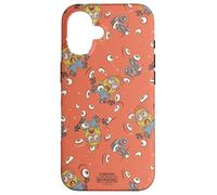 Custodia per iPhone 16 Minions & Monsters Henry and Irene All Over Print