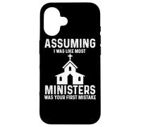 Custodia per iPhone 16 Minister Apparel - Divertente design dei migliori ministri