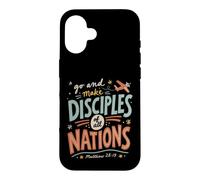 Custodia per iPhone 16 Missioni cristiane retrò Viaggi Bibbia Versi Fede