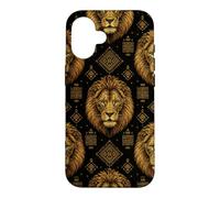 Custodia per iPhone 16 Modello Igbo Isi Agu Testa di Leone - Patrimonio Nigeriano & Cultura