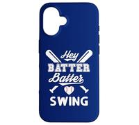 Custodia per iPhone 16 Mom Baseball Batter Batter Swing Hey Game Day Baseball Lover