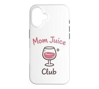 Custodia per iPhone 16 Mom Juice Club Funny Wine Drinking Mothers Humor Design