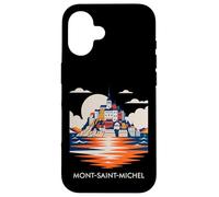 Custodia per iPhone 16 Mont Saint Michel France Normandy Catholic Travel Lover