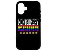 Custodia per iPhone 16 Montgomery Pride Gay Lesbiche Queer LGBT Bandiera Arcobaleno