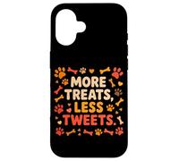 Custodia per iPhone 16 MORE TREATS LESS TWEETS