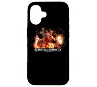 Custodia per iPhone 16 Mortal Kombat X Scorpio Flames
