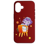 Custodia per iPhone 16 Moshi Monsters Zaffi su Televisione Poppeteer Poppet