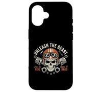 Custodia per iPhone 16 Moto vintage Live to Ride, Ride It Hard