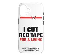 Custodia per iPhone 16 MPA I Cut Red Tape Laurea Amministrazione Pubblica