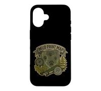 Custodia per iPhone 16 MUD PRINT MAP Mappa di tracce animali sul campo