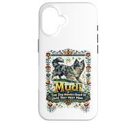 Custodia per iPhone 16 Mudi Dog Nessuno ha sentito parlare finché non incontrano il mio