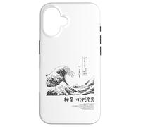 Custodia per iPhone 16 Museo di arte grafica giapponese Hokusai L'onda PAPL042