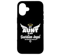 Custodia per iPhone 16 My Aunt Is My Guardian Angel She Watches Over Me In Memory