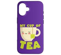 Custodia per iPhone 16 My Cup of Tea - Bevitore di tazze da tè Kawaii