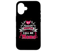 Custodia per iPhone 16 My Favorite People Call Me Meme Grandma Funny Mothers Day