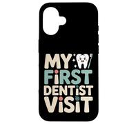Custodia per iPhone 16 My First Dentist Visit Kids Spazzolino da denti Smile