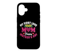 Custodia per iPhone 16 My First Love Mom Happy Mothers Day Heart Sunflower