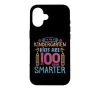 Custodia per iPhone 16 My Kindergarten Kids Are 100 Days Smarter Back To School