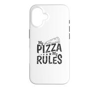 Custodia per iPhone 16 My Pizza My Rules Italiano e Formaggio