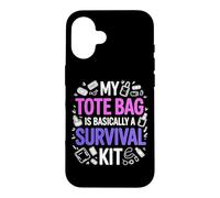 Custodia per iPhone 16 MY TOTE BAG IS BASICALLY A SURVIVAL KIT