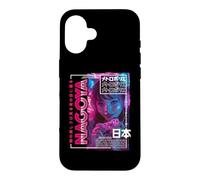 Custodia per iPhone 16 Nagoya City 80s Synthwave E-Girl Giappone Nagoya