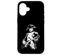 Custodia per iPhone 16 Napoleone Bonaparte Suonare Chitarra Design