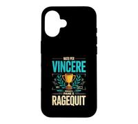 Custodia per iPhone 16 Nato Per Vincere Cresciuto A Pane E Ragequit Gamer