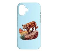 Custodia per iPhone 16 Nature Big Cat Cougar Mom Mountain Lion Panther Puma Lover