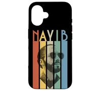 Custodia per iPhone 16 Nayib Bukele El Salvador Leader Stile Retro Grafica