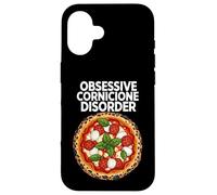 Custodia per iPhone 16 Neapolitan Pizza Obsessive Cornicione Disorder Chef