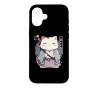 Custodia per iPhone 16 Neko Samurai Gatto