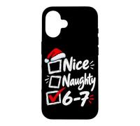 Custodia per iPhone 16 Nizza Cattivo 6-7 Buon Natale Divertente Sei Sette