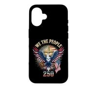 Custodia per iPhone 16 Noi Il Popolo Christian Eagle America 250 Anni Una Nazione