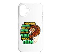 Custodia per iPhone 16 Non annunciare mai le tue mosse prima di farle Leo King Lion