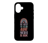 Custodia per iPhone 16 Non c'è bisogno di temere che zia Nora sia qui Nome Rainbow Auntie